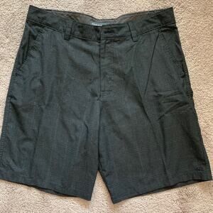 EUC O’Neill Charcoal Plaid Shorts Gray Size 36